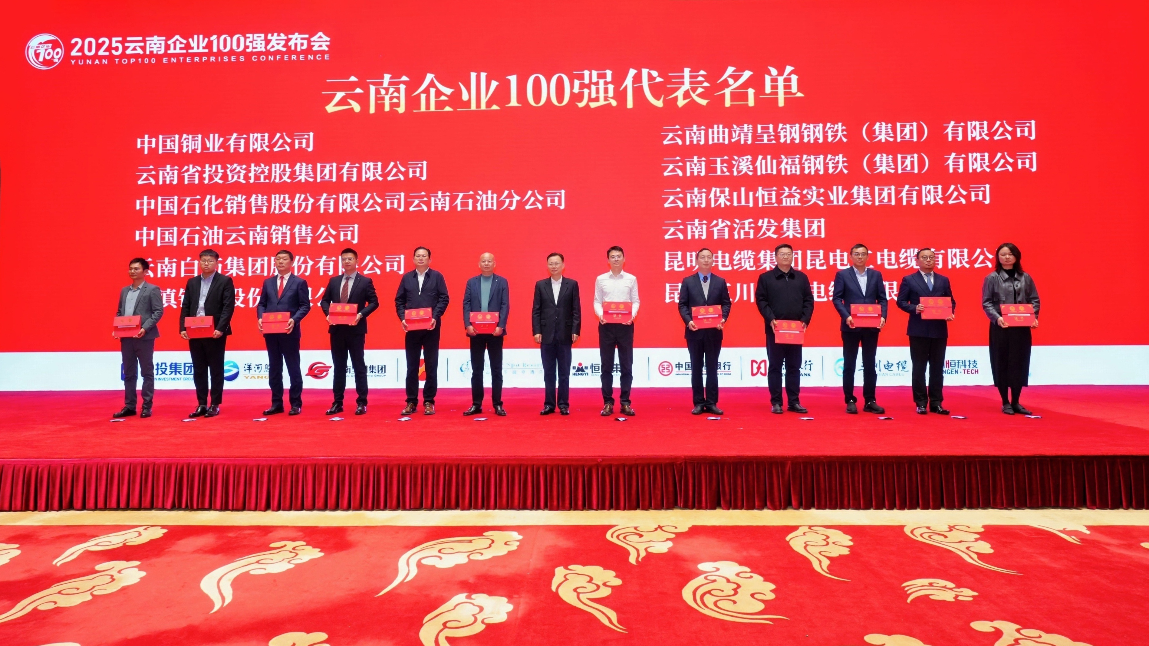 喜讯！恒益集团连续三年荣登云南企业百强双榜